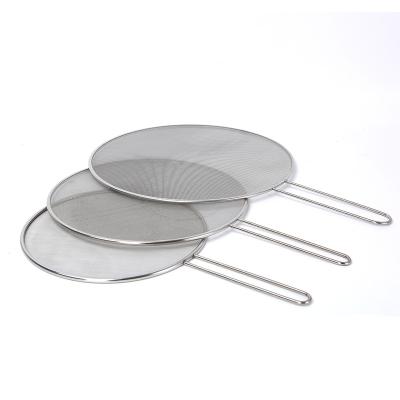 China Sustainable Hot Sale Stainless Steel Oil Mesh Filter Kitchen Utensil Accessories Filter for sale