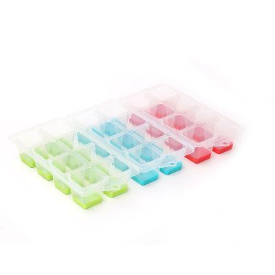 China Best Sustainable Selling Plastic Ice Cream Tool 8 Compartment Kitchen Ice Cube Tray for sale