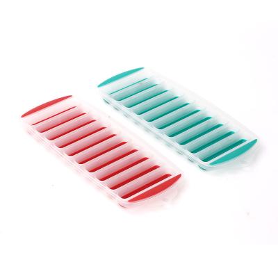 China Square Ice Cream Tool Wholesale Price Rectangle Shape Silicone Ice Cube Mold Tray For DIY Production for sale