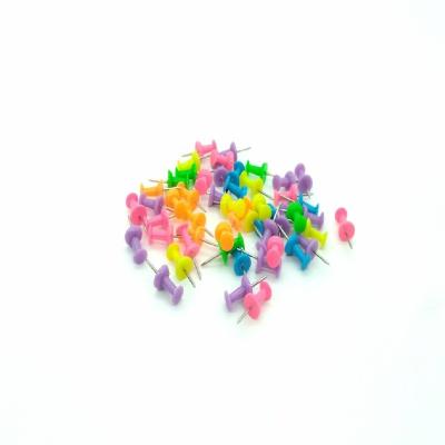 China Factory direct sales metal office linking 50pcs assorted color stationery pins for sale