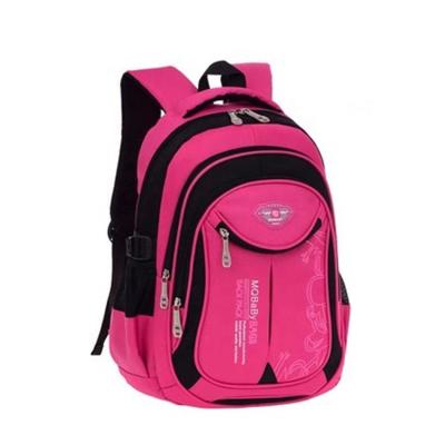 China Wholesale Breathable Breathable Youth Girls And Boy School Bag Simple Waterproof Nylon Backpack for sale