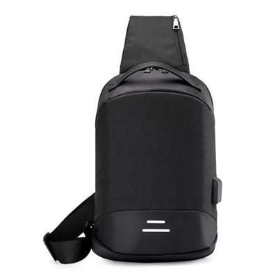 China Fashion And Convenience Fashion And Convenience Mochilas USB Theft Men Shoulder Chest Bag Multifunctional Simple Cross Body Sling Messenger Bag Anti- for sale