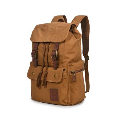 China Adventure Anti-theft Anti-theft Canvas Outdoor Camping Hiking Hiking Laptop Backpack for sale