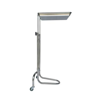 China Modern Mobile Instrument Stand With Removable Tray Double Post Stand Height-Adjustable for sale