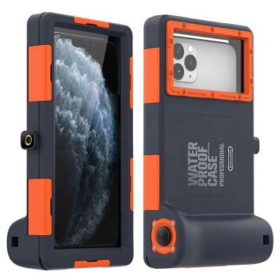 China Waterproof Diving Phone Case For iPhone Samsung Professional Underwater Photography Housings Case With Lanyard for sale