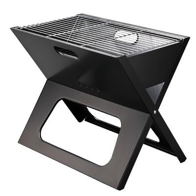 China Foldable And Easy BBQ Notebook Size BBQ Grill Instant Portability Outdoor Cooking Portability Camping Increasing Picnics Tailgating for sale