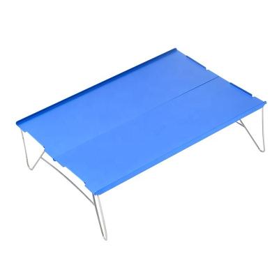 China Mini Pop-Up Table Outdoor Folding Table Easy Carry Colorful Ultra Compact Aluminum Camping Ultralight Strong for sale