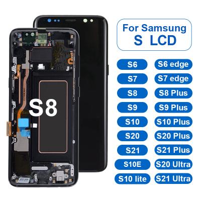 China Multi-touch touch phone (IPS tech) mobile s10 plus display s8 edge replacement s7 plus lcd screen for Samsung Galaxy for sale