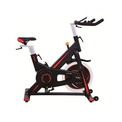 China Universal LCD Monitor Exercise Bike Silent Indoor Recycling Belt Driving Spin Bike With Flywheel 23kg for sale