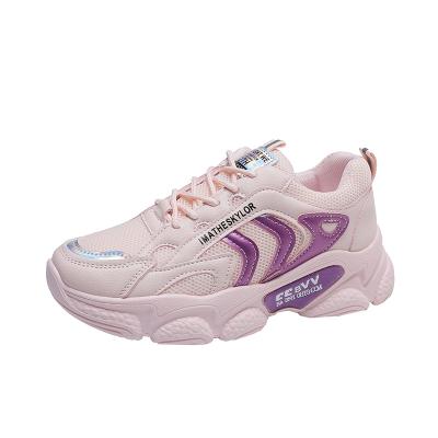 China CUSHIONING Dad Shoes Women's Mesh Shoes 2021 New Lift Up Bottom Women's Shoes Casual Sneakers Women Spring Stall Supply for sale