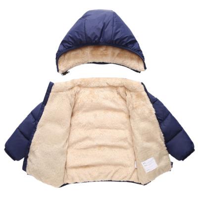 China Anti-wrinkle Sherpa Fleece Boy Girl Kids Fur Winter Coat for sale