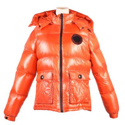 China Breathable Men's Waterproof Winter Padded Outdoor Nylon Zipper Man Plus Sized Stripper Bubble Puffy Down Jacket for sale