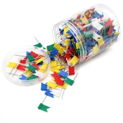 China Paper Push Pin Colorful Flag Push Pins Hot Sale 300pcs School/Home One Box Office/For Cork World Map for sale