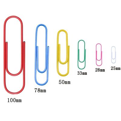 China 2022Factory Office /School/Home Direct Selling Color Metal Paper Clip Different Size Of Paper Clips With Best Price for sale