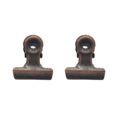 China Office School Home Exclusively For Staple Bulk Round Metal Tail Long Iron Staple Red Bronze Stain 22mm for sale