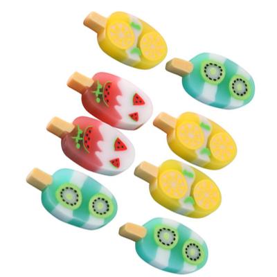 China Creative Cute Cartoon Pop Ice Pop Gum Fruit Jelly Promotional Eraser Breads Less Student School Supplies Stationery Direct Group for sale