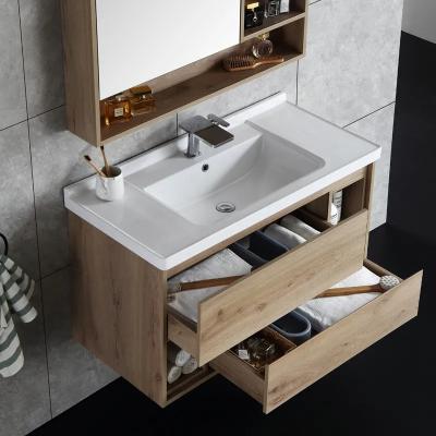 China Hotel Bathroom Furniture Modern Luxury Bathroom Vanity Cabinets Wall Hanging Mirrored Cabinet for sale