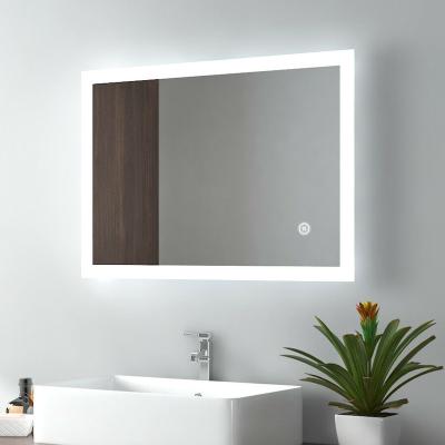 China LED Lighted Bathroom Makeup Mirrors Vanity Lighted Waterproof Led Mirror for sale