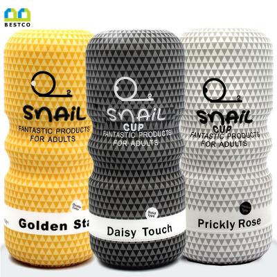 China Portable Masturbation Snail Masturbation Cup Male Masturbator Aircraft Cup For Men for sale