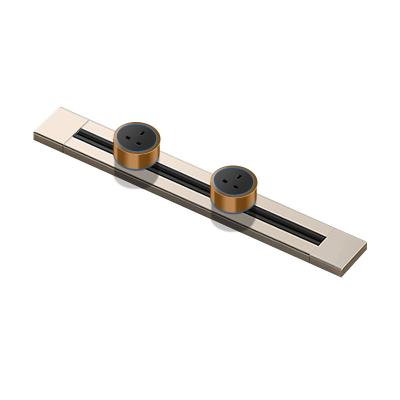 China Residential / General-Purpose Light Luxury Home Decoration Essential Multi-Color Power Rail Outlet Surface Mounted Left and Right Rails Socket for sale