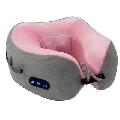 China Wholesale Remote Control Car Handheld Sleeping Neck Pillow Massager Pillow Support Memory Travel Electric U-shaped Soft Neck Pillow for sale