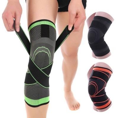 China Adjustable Compression Protector Kneepad Pressurized Elastic Brace Belt For Running Basketball Volleyball Joelheira Knee Pad for sale