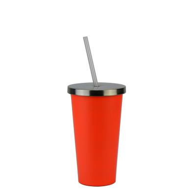 China PORTABLE Kids Cups with Straws & Lids - 12 oz. stainless steel spill proof tumblers with straws, toddler cups with straws for sale