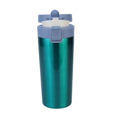 China Stainless Steel 400ml Vacuum Flasks and PORTABLE Thermoses Insulated Thermo Mug Wall Top Double Vacuum Flask Flip for sale