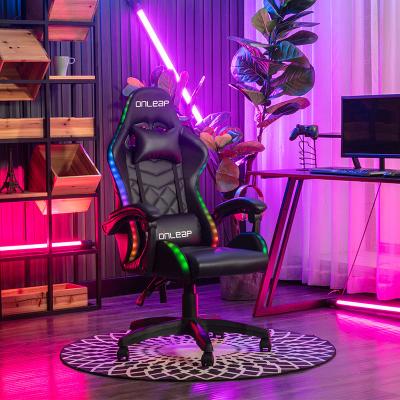 China Office Furniture Ergonomic High Back Computer Audio Gaming Racing Chair With Bluetooth Speakers for sale