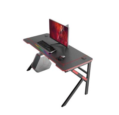 China Racing Style Large Home Gaming Computer Desk Simple Ergonomic Office PC Table With Cup Holder for sale