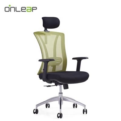 China Onleap Multifunctional Executive Leather Pink Mechanism Office Chair Office Furniture Modern Class2/class3/class4 Gas Lift for sale