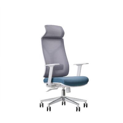 China Luxury Ergonomic Mesh Office Boss Chair Adjustable Swivel Executive High Back Chair for sale