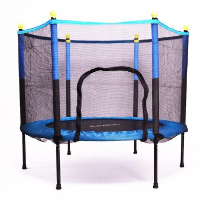 China 2022 New Design Kids Trampoline Baby Indoor Eco-Friendly Collapsible Bed Mini Hexagonal Trampoline Bed Bouncer Jumping Rubbing Bed for sale