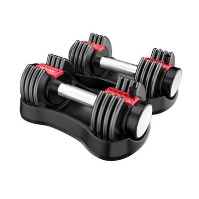 China Small MOQ Gym Eco-friendly Gym Training Equipment Indoor Fitness Weight Lifting Training Adjustable Dumbbell Set For Sale for sale