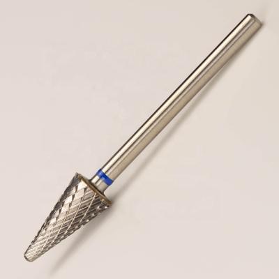 China Use for nail drill machine taper safety big cone tungsten professional carbide nail bit fine manicure in storage for sale