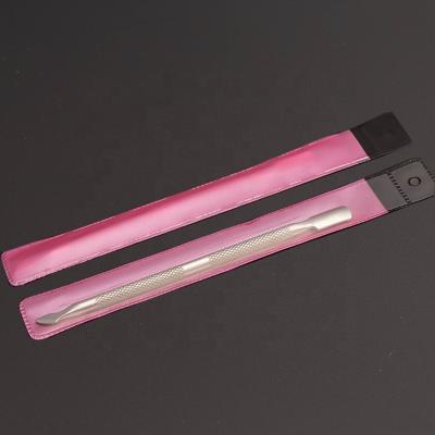 China Outdoor Push Nail Cuticle Mirror Metal Stainless Steel Pedicure Manicure Pusher Nails for sale