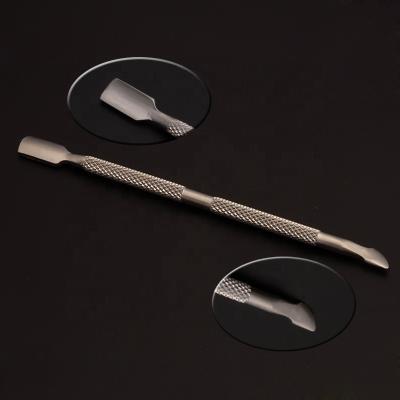 China Cheap Sanding Metal Nail Cuticle Pusher Manicure Outdoor Nail Cuticle Pusher Sanding Stainless Steel for sale