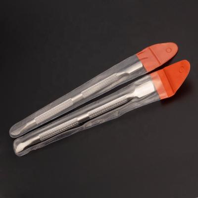 China Push Nail Cuticle Sanding Cheap Surface Custom Stainless Steel Cuticle Pusher For Nail for sale