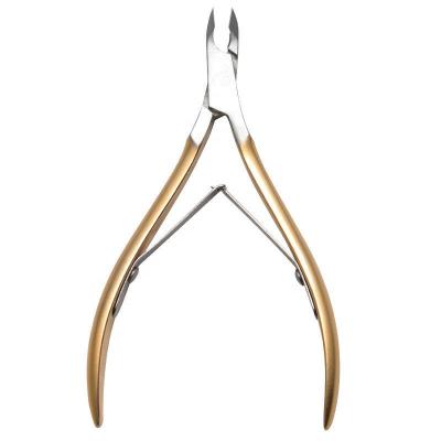 China cut nail cuticle & Callus 4.0mm 5.0mm 6.0mm sharp edge 12 pointed jaw 14 16 professional double spring 4CR13 stainless steel manicure cuticle nippers for sale