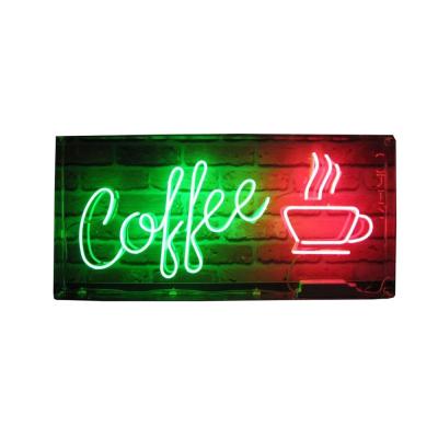 China Custom neon metal frame and new type cafe neon signs design for sale