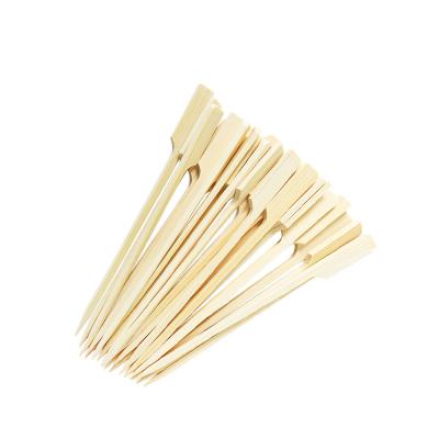 China Promotion heat resistance natural skewer sticks in different sizes round bamboo sticks on-the-go meal for barbecue for sale for sale