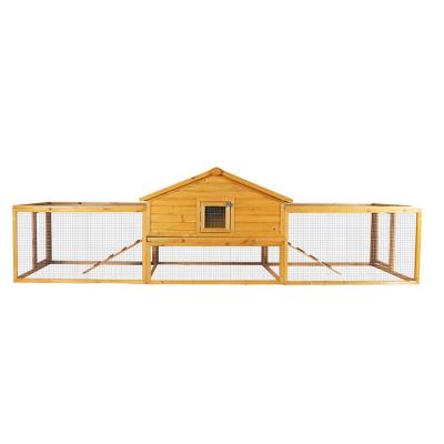 China Factory direct wholesale outdoor breathable large with climbing ladder rabbit hutch wooden pet house for sale for sale