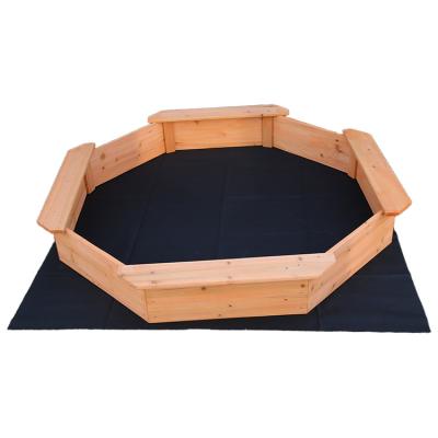 China Factory direct sales modern cheap outdoor children four and 1 wooden sandbox sandbox for sale for sale