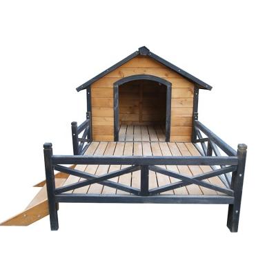 China Sustainable Manufacturer Custom Design High Quality Modern Large Dog Houses Outdoor Wooden Pet House For Sale for sale