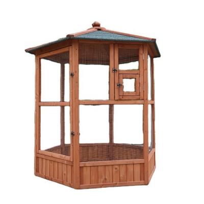 China Wholesale Customized Breathable Design Bird Cage Large Multiplication Wooden Bird Cages For Sale Pet House for sale