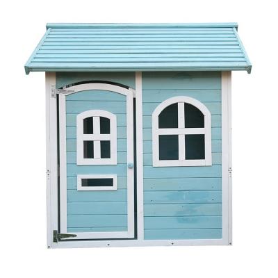 China Cheap Waterproof Wooden Children Playground Playground Playhouse Kids Outdoor Easily Assembled Playhouse for sale