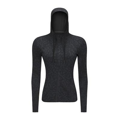 Chine New Arrival OEM Sportswear Breathable Full Zip Hoodies Sporty Exercising Workout Tops Fitness Sport Jacket Women Gym Yoga Running Jacket à vendre