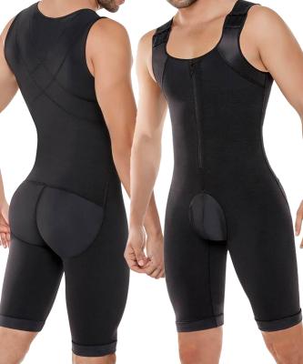 China Viable Wholesale Mens Compression Tops Full Shapewear Slimming Body Shaper For Men for sale