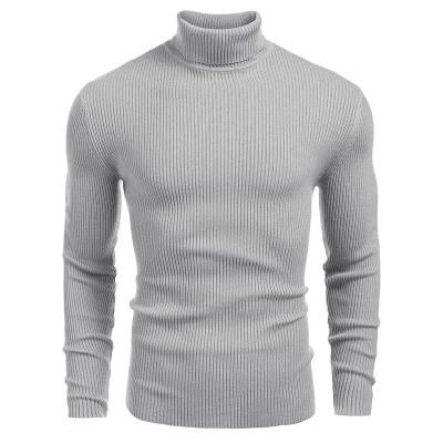 China Wholesale Winter 100% Custom Knitted Men's Thick Viscose Anti-wrinkle Size US Turtle Neck Sweater for sale