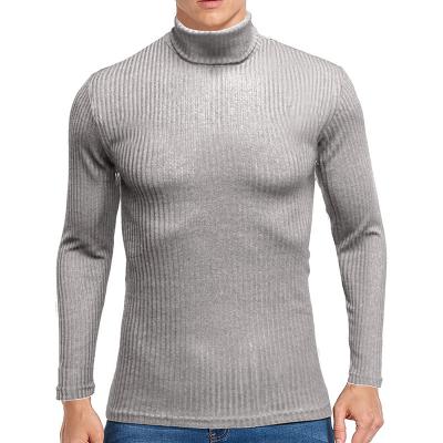 China Wholesale Size Winter Anti-wrinkle USA Tortoise Neck 95% Polyester 5% Spandex Turtle Neck Custom Knitted Men Sweater for sale